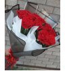 Букет из 17 красных роз «Модерн» 2