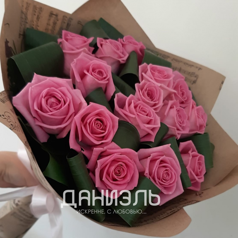 Букет розовых роз «Розетта» 1