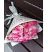 Букет 19 розовых роз «Трепет» 2