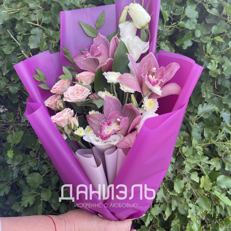 Букет с орхидеями «Иноземка»